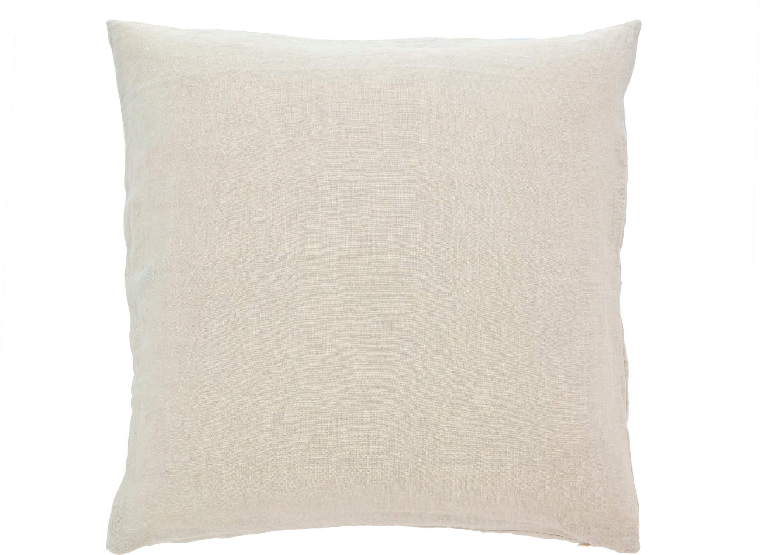 Poduszka dekoracyjna Linen 50 x 50 cm jasnobeżowa