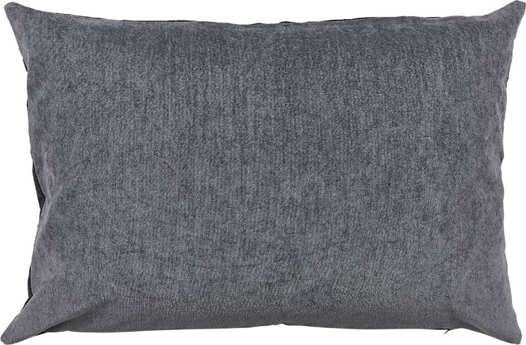 Poduszka dekoracyjna Washed Chenille 40 x 60 cm szara