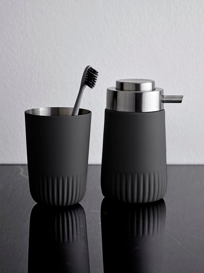 Vaso para cepillos de dientes Plissé, azul