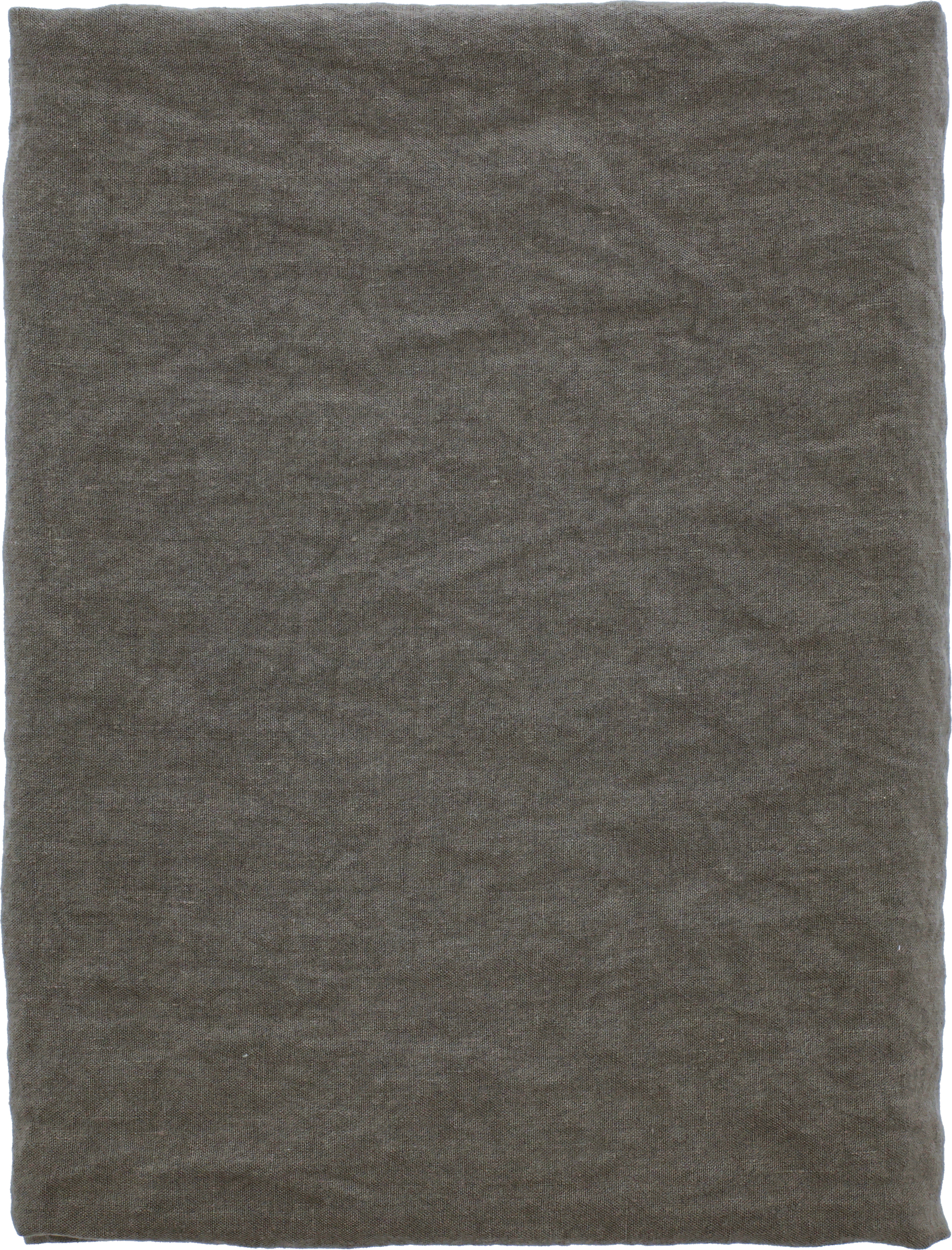 Pure Linen Tischdecke 160 cm erdfarben