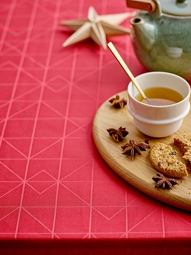 Refined Damask Stolnjak 140 x 370 cm taupe