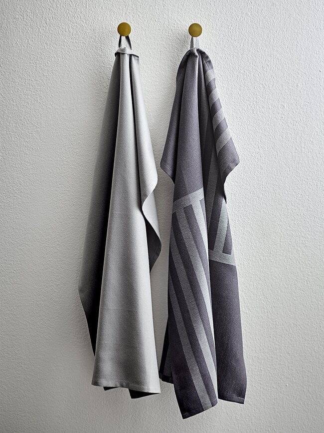 Reflection Torchons de Cuisine 50 x 70 cm, verts, Lot de 2