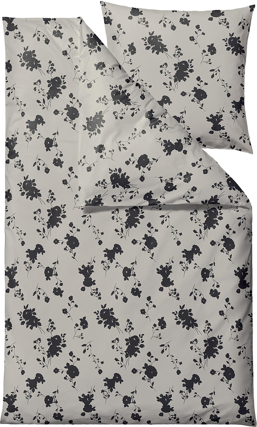 Rose Parure de lit 135 x 200 cm, beige, avec 1 taie d'oreiller 80 x 80 cm