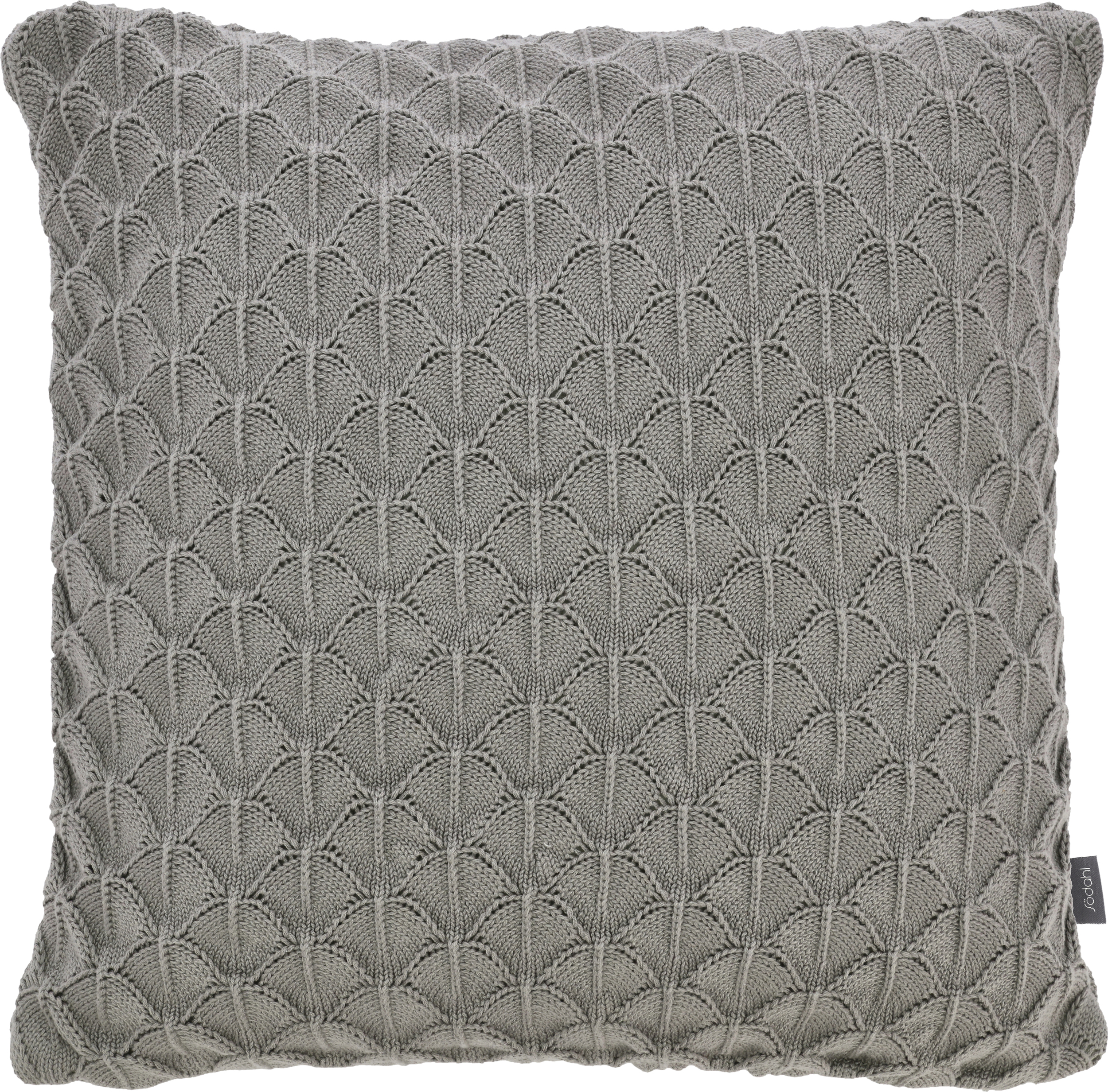 Scallop Dekorativer Kissenbezug 45 x 45 cm grau