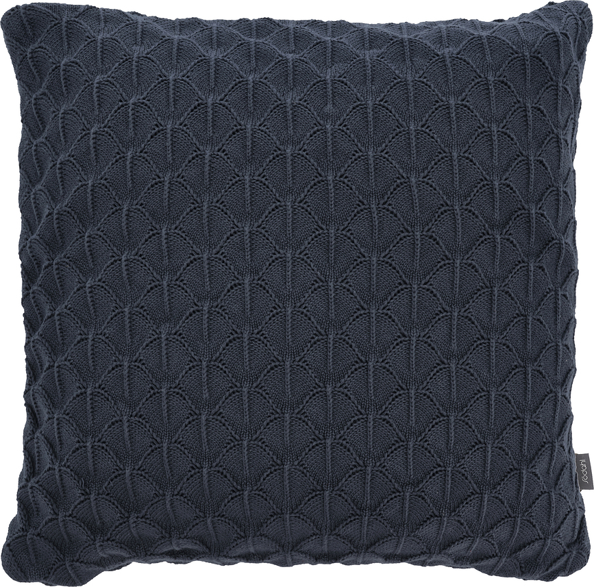 Scallop Dekorativer Kissenbezug 45 x 45 cm Indigo