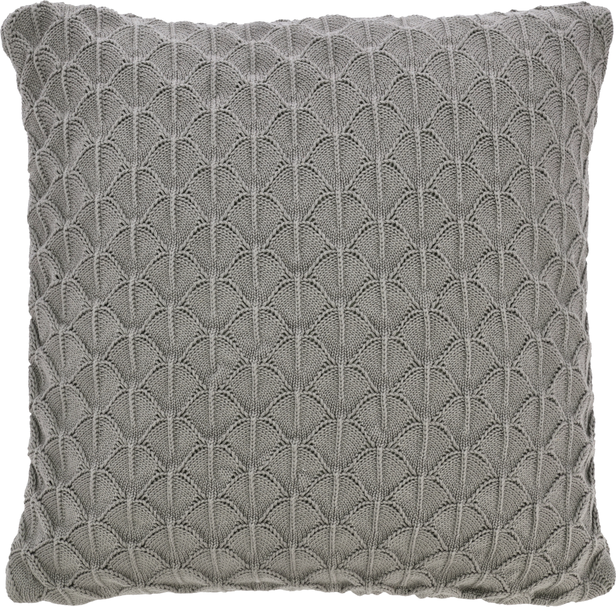 Scallop Dekoratives Kissen 45 x 45 cm grau