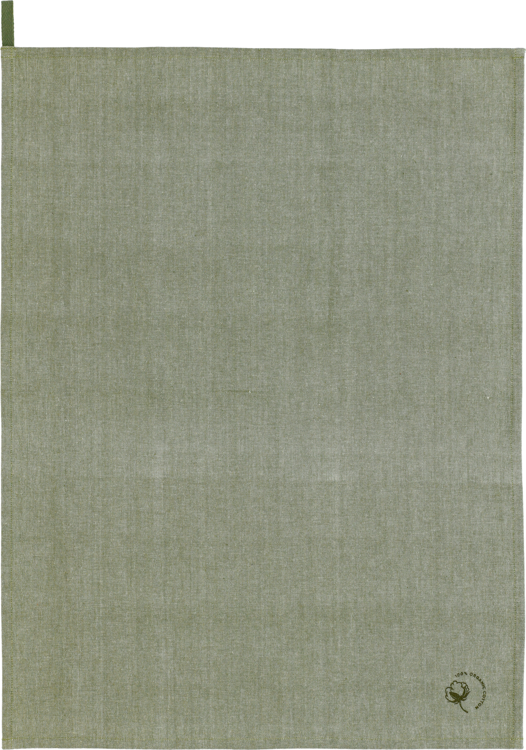 Ścierka kuchenna Chambray Organic oliwkowa