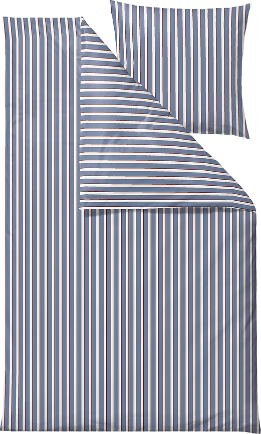 Sentimental Stripe Bedding 140 x 200 cm blue with pillowcase 60 x 63 cm