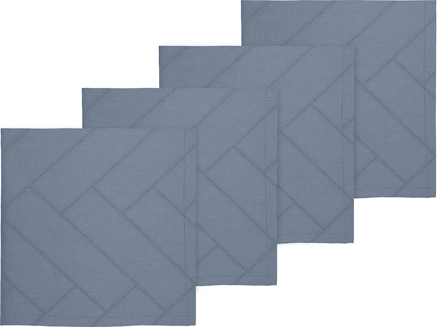 Серветки Tiles Damask блакитні, 4 шт.