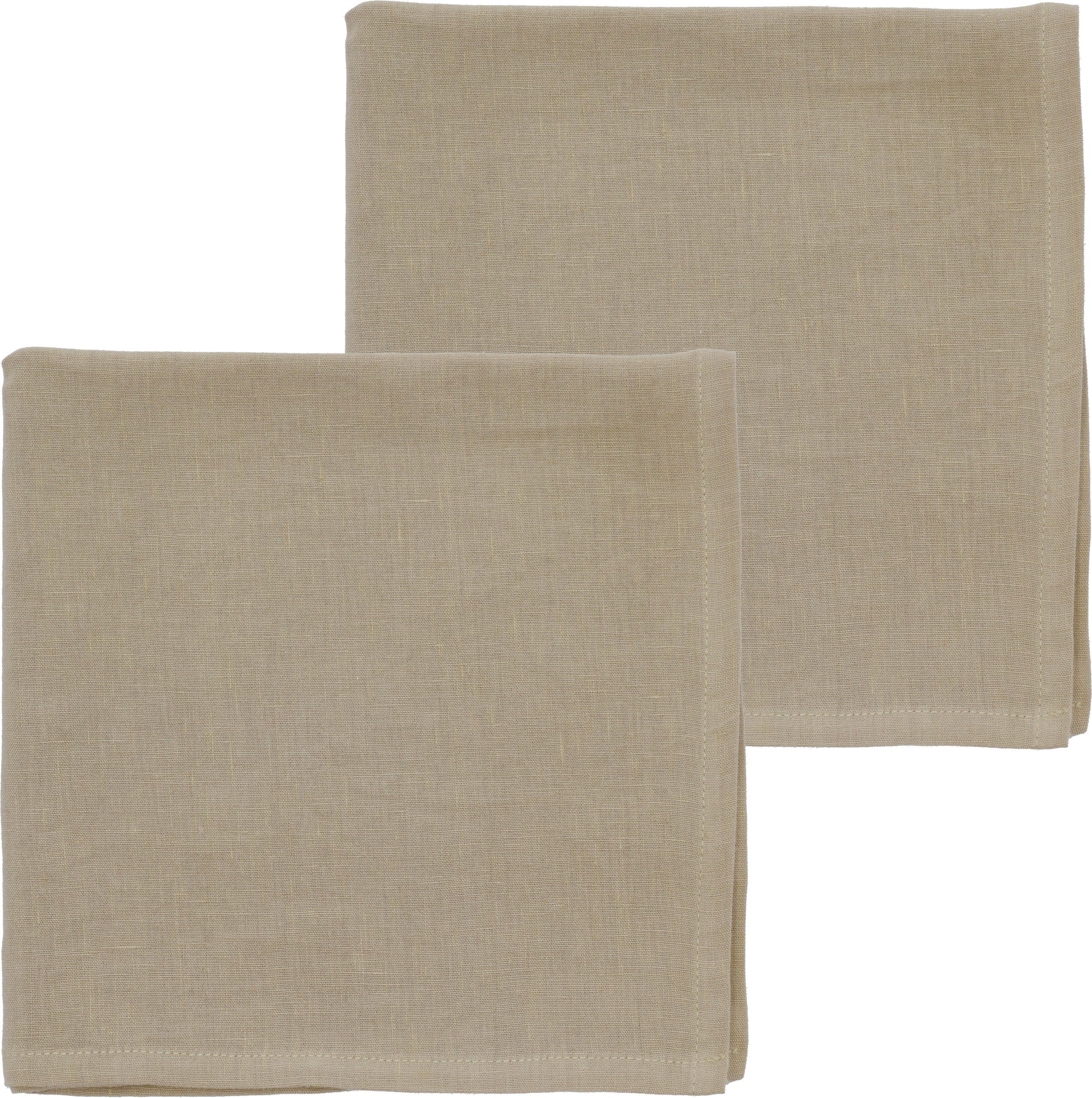 Serwetki Pure Linen ciemnobeżowe 2 szt.