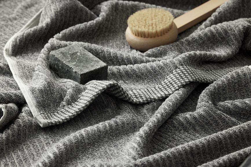 Södahl Melange Brisače, 40 x 60 cm, sivomodre, 2 kosa