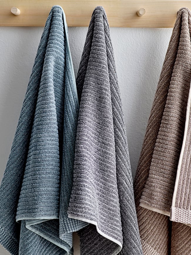Södahl Melange Πετσέτες, 40 x 60 cm, γκρι-μπλε, 2 τμχ