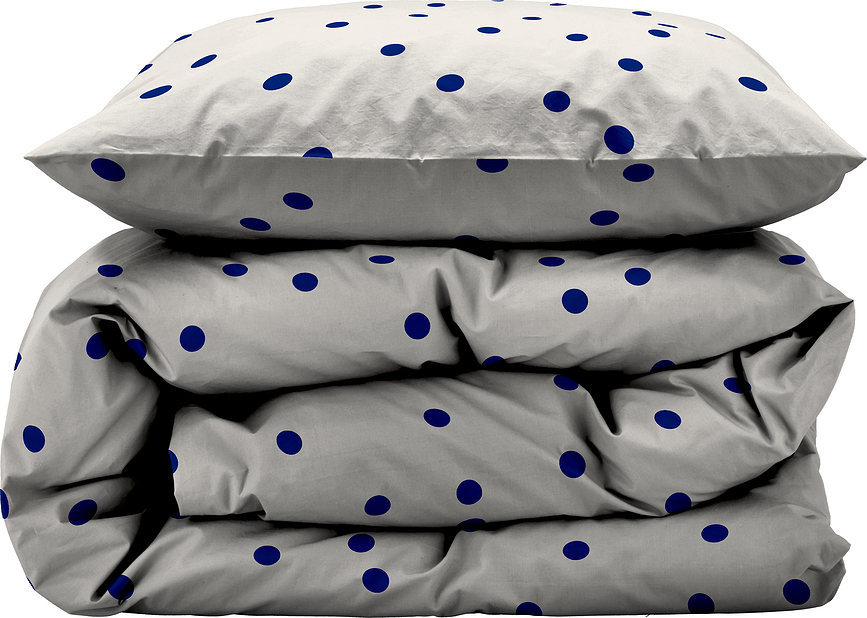 Solaris Posteljnina, 140 x 220 cm, kremna, s pikami, z blazino 60 x 63 cm