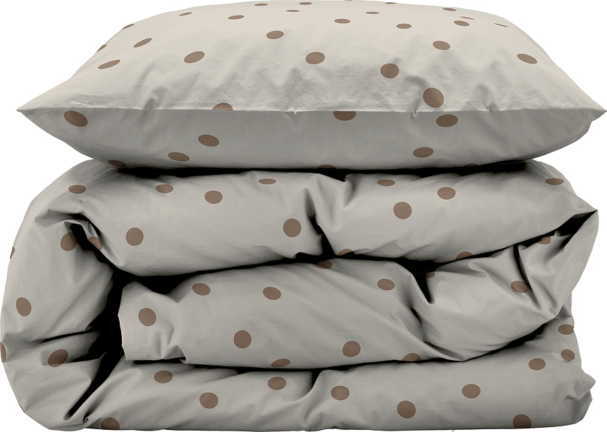 Solaris Posteljnina, 140 x 200 cm, s prevleko za vzglavnik 60 x 63 cm, zapiranje na zadrgo, taupe