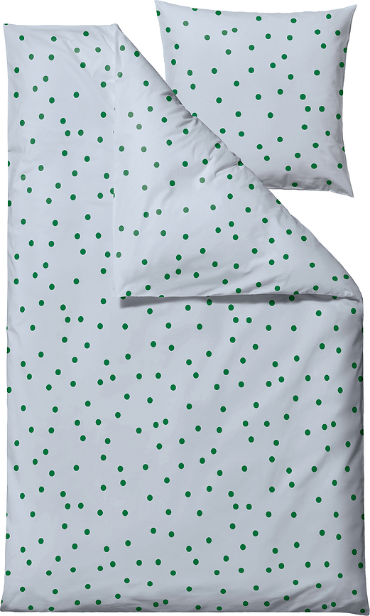 Solaris Posteljnina v pikice, 140 x 220 cm, modra, z blazino 60 x 63 cm