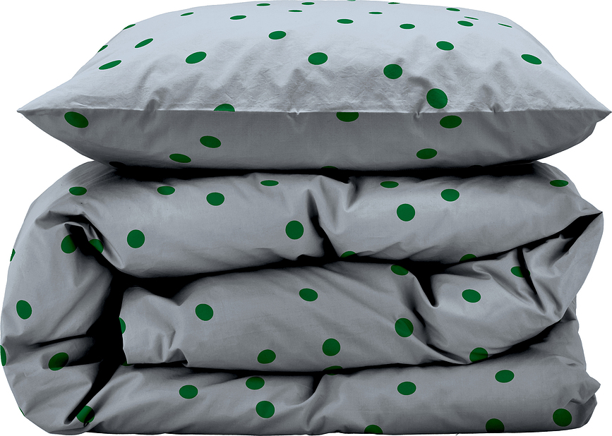 Solaris Σετ Παπλωματοθήκης με πουά, μπλε, 140 x 220 cm, μαξιλαροθήκη 60 x 63 cm