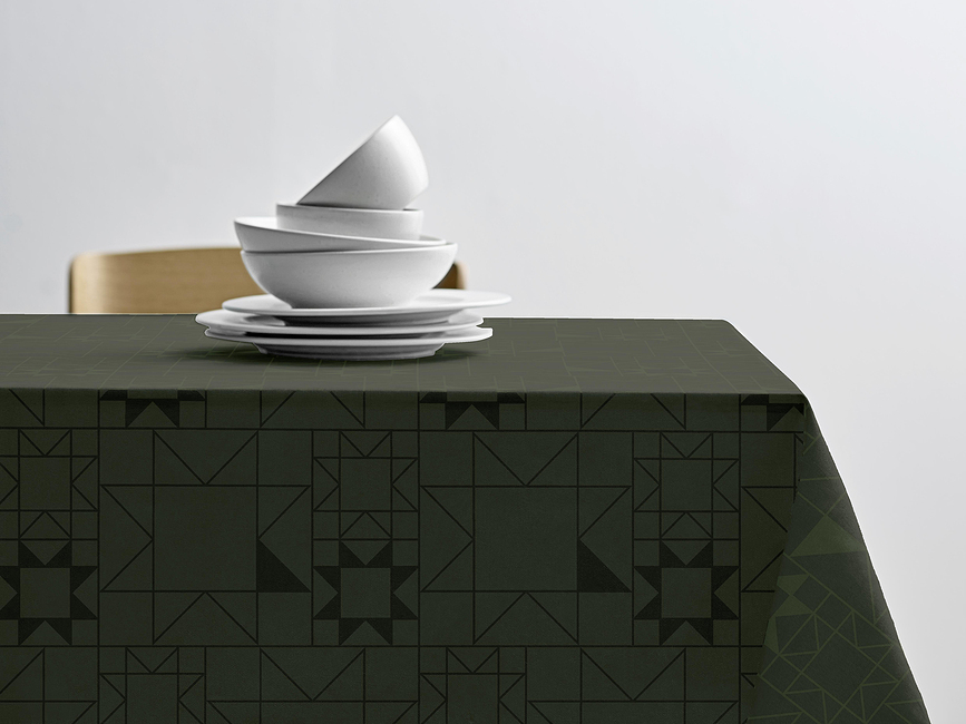 Star Damask Prt, 140 x 370 cm, rdeč