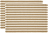 Statement Bordstabletter randiga 33 x 48 cm, beige, 2-pack