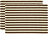 Statement Bordstabletter randiga 33 x 48 cm, bruna, 2 st
