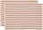 Statement Bordstabletter randiga 33 x 48 cm, rosa, 2 st