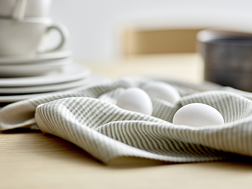 Statement Kuhinjska krpa črtasta, 50 x 70 cm, bež