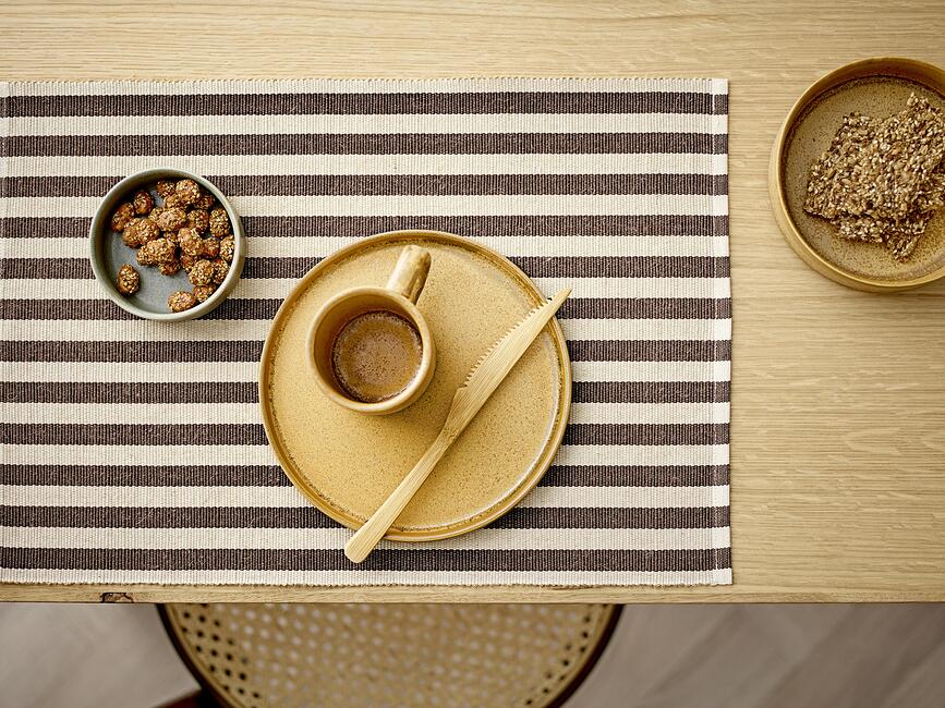 Statement Sets de Table, 33 x 48 cm, à rayures, bleus, Lot de 2