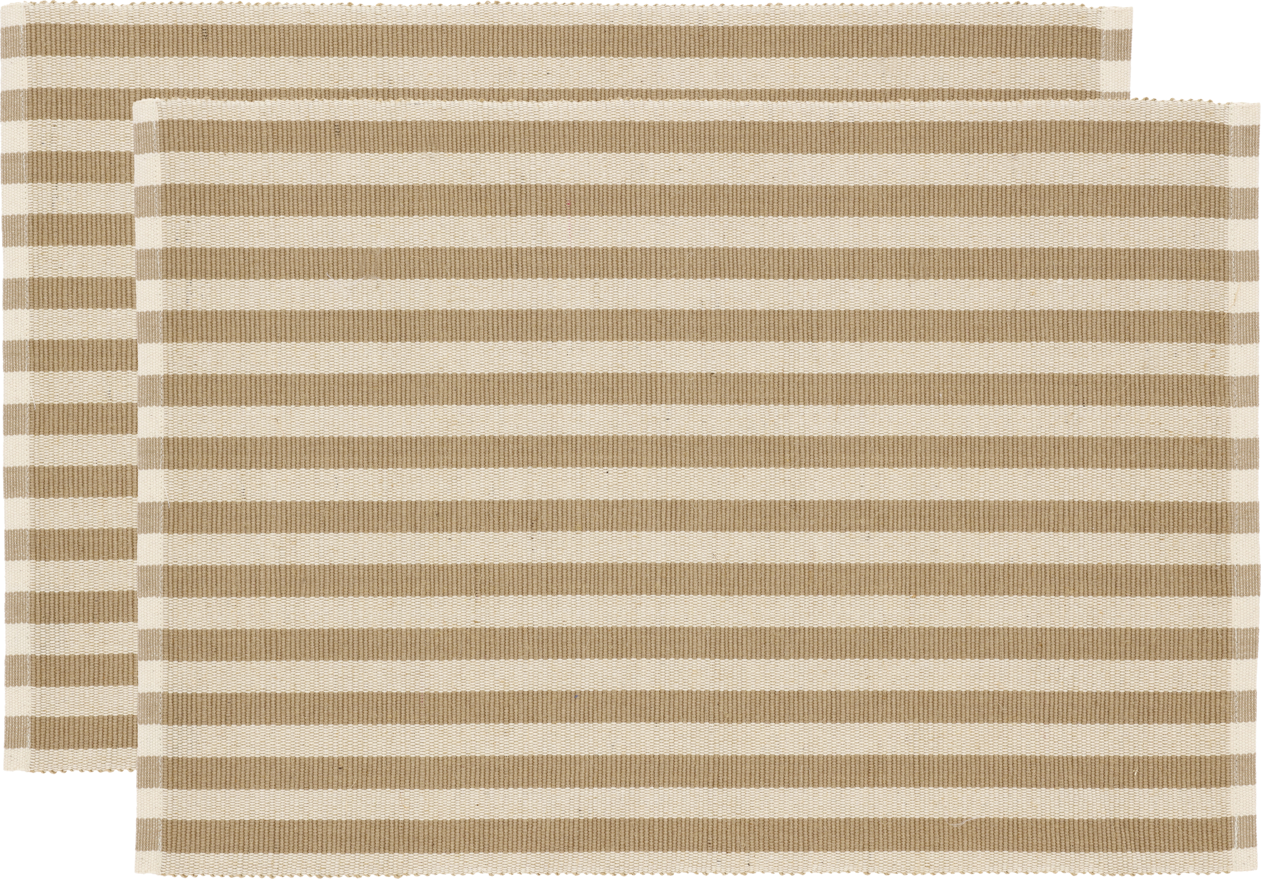 Statement Tischsets 33 x 48 cm gestreift beige 2 St.