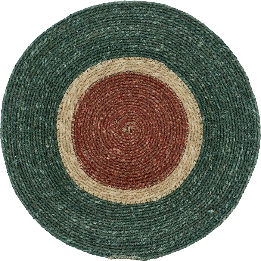 Sun Podloga za krožnik, 35 cm, rjavo-zelena