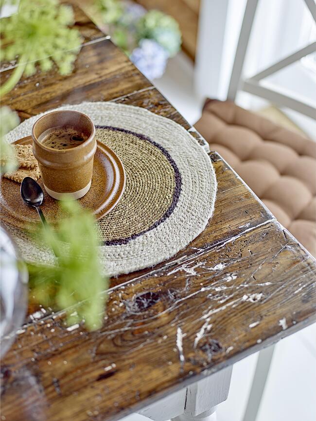 Sun Set de table 35 cm, beige et bleu