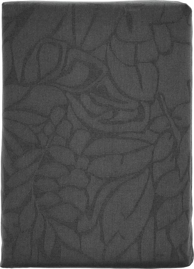 Tafelkleed Abstract Leaves Damask 140 x 370 cm grijs