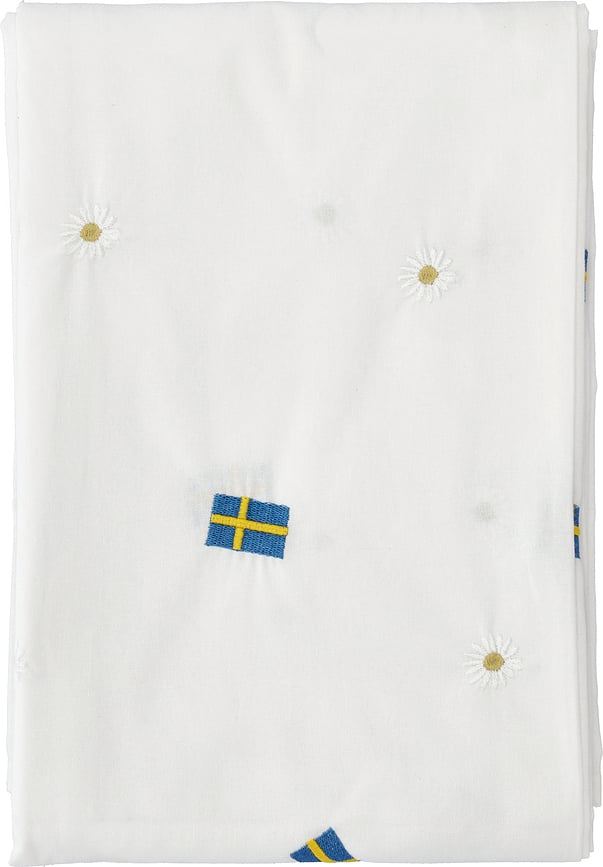 Tafelkleed Festlig 140 x 270 cm wit