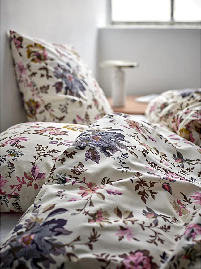 Tapestry Bedding 140 x 220 cm, pink, with pillowcase 60 x 63 cm