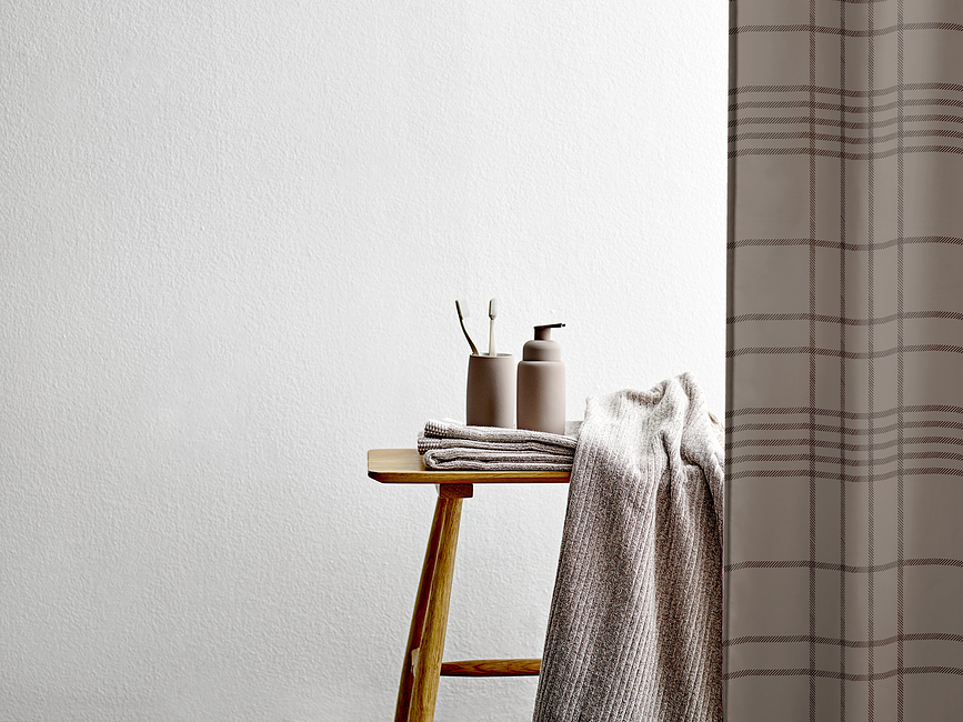 Tartan Κουρτίνα Μπάνιου, 180 x 200 cm, ανοιχτό μπλε