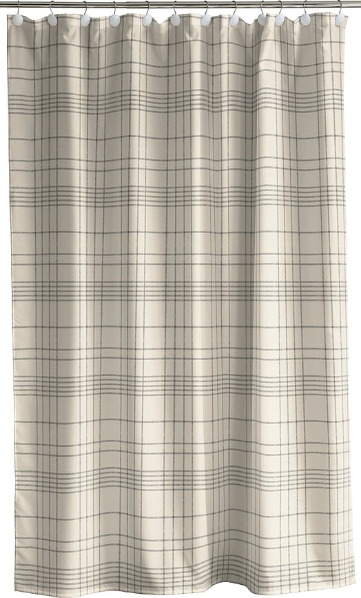 Tartan Rideau de Douche, 180 x 200 cm, beige