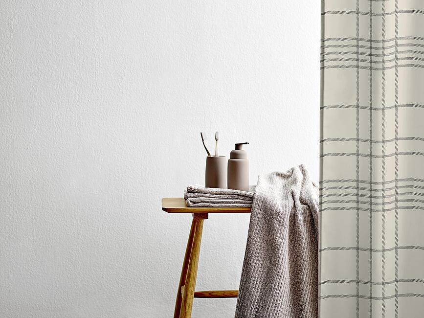 Tartan Rideau de Douche 180 x 200 cm, bleu clair