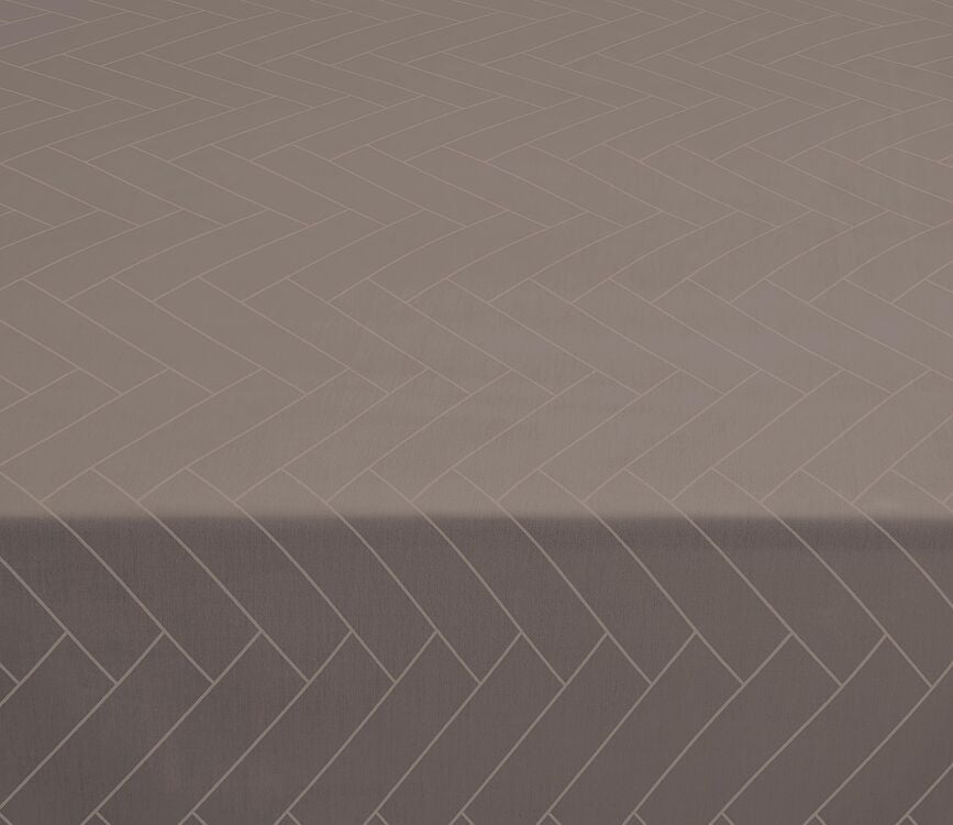 Tiles Damask Nappe 140 x 270 cm, taupe
