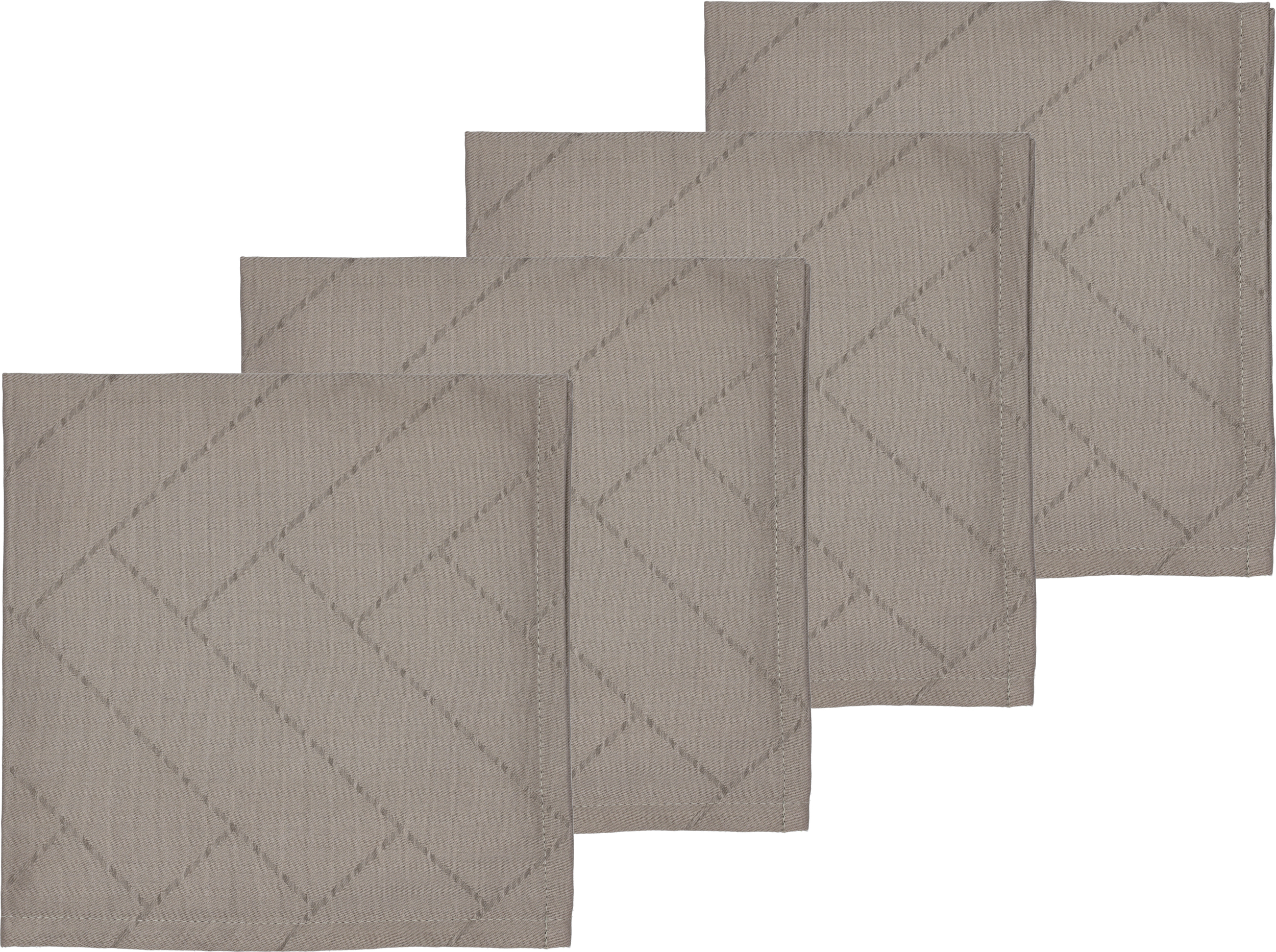 Tiles Damask Servietten taupe 4 St.