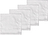Tiles Damask Serviettes, blanches, Lot de 4