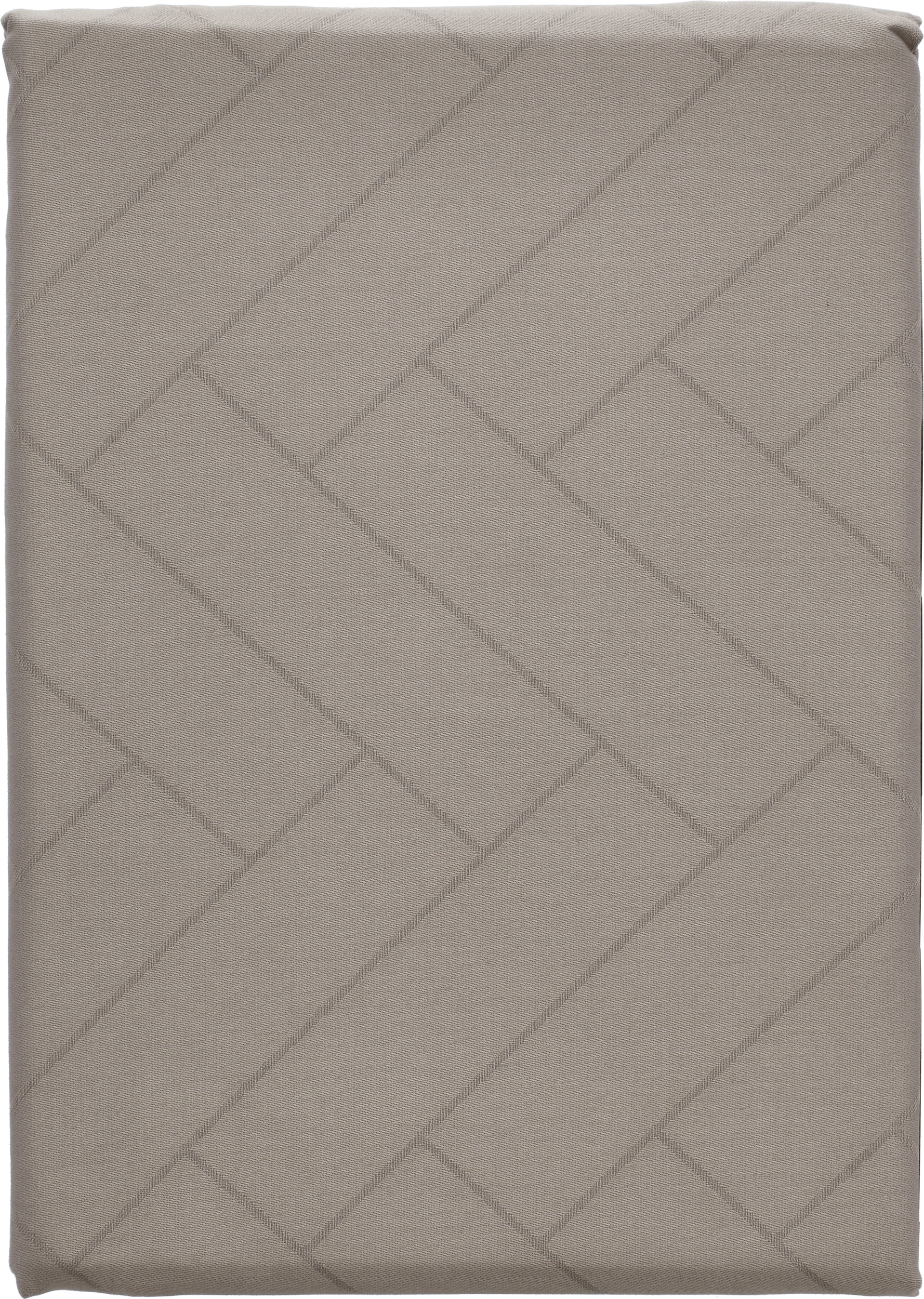 Tiles Damask Tischdecke 180 cm taupe