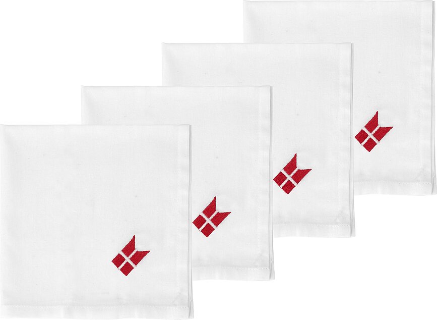 Tillykke Serviettes de Table 40 x 40 cm, Lot de 4