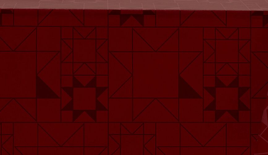 Ubrus Star Damask 140 cm červený
