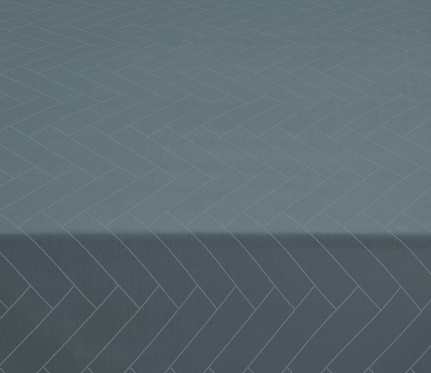 Ubrus Tiles Damask kulatý 160 cm modrozelený