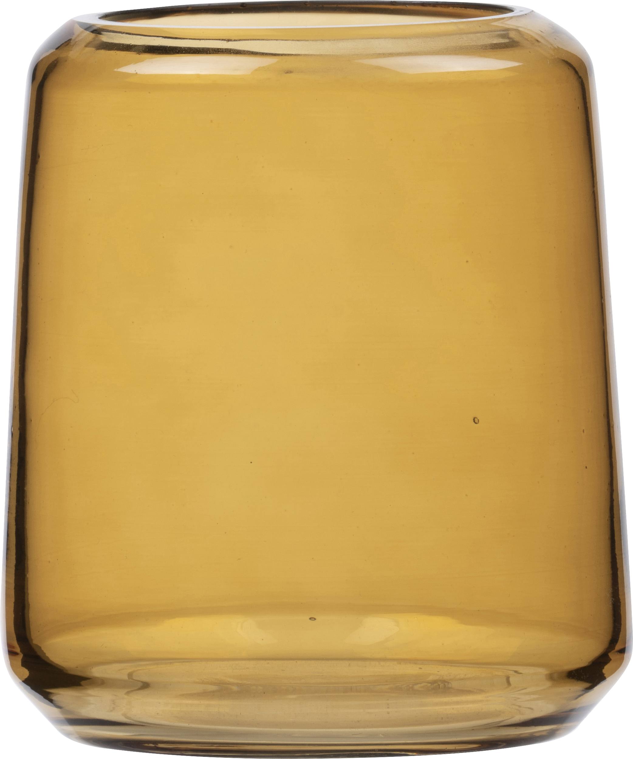 Vintage Zahnbürstenbecher amber