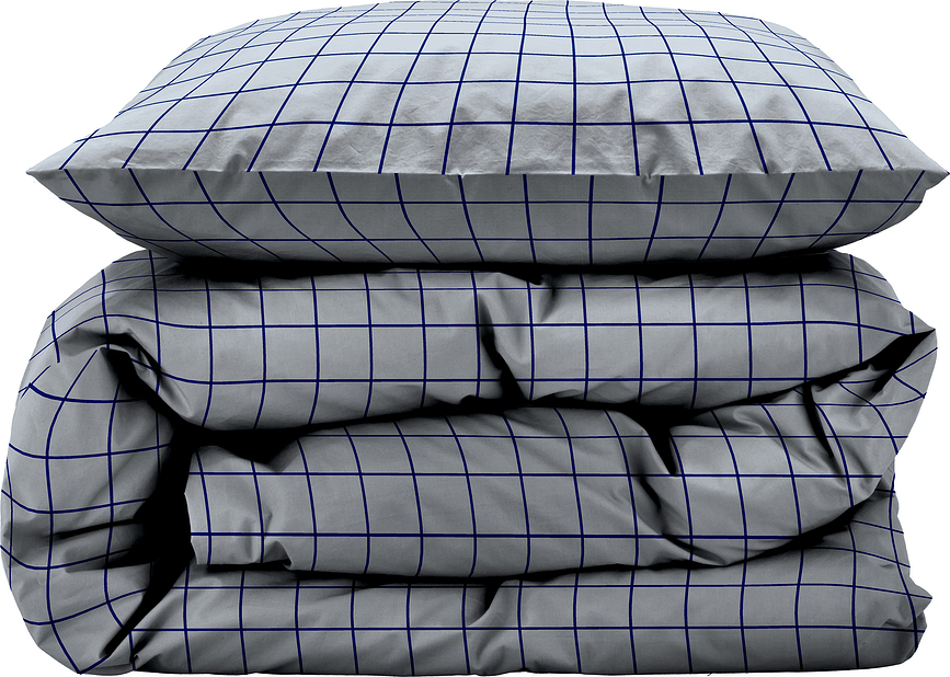 Vista Parure de lit 140 x 220 cm, bleu clair, Taie d'oreiller 60 x 63 cm