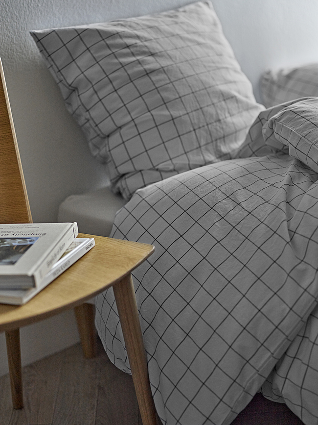 Vista Σετ Παπλωματοθήκης με φερμουάρ, 140 x 220 cm, γκρι, με 1 μαξιλαροθήκη 60 x 63 cm