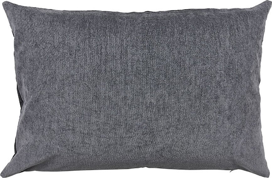 Washed Chenille Dekoratives Kissen 40 x 60 cm grau