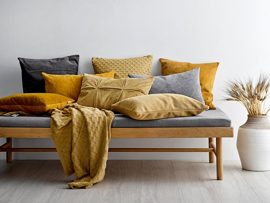 Washed Chenille Dekorativni Jastuk 40 x 60 cm plavi