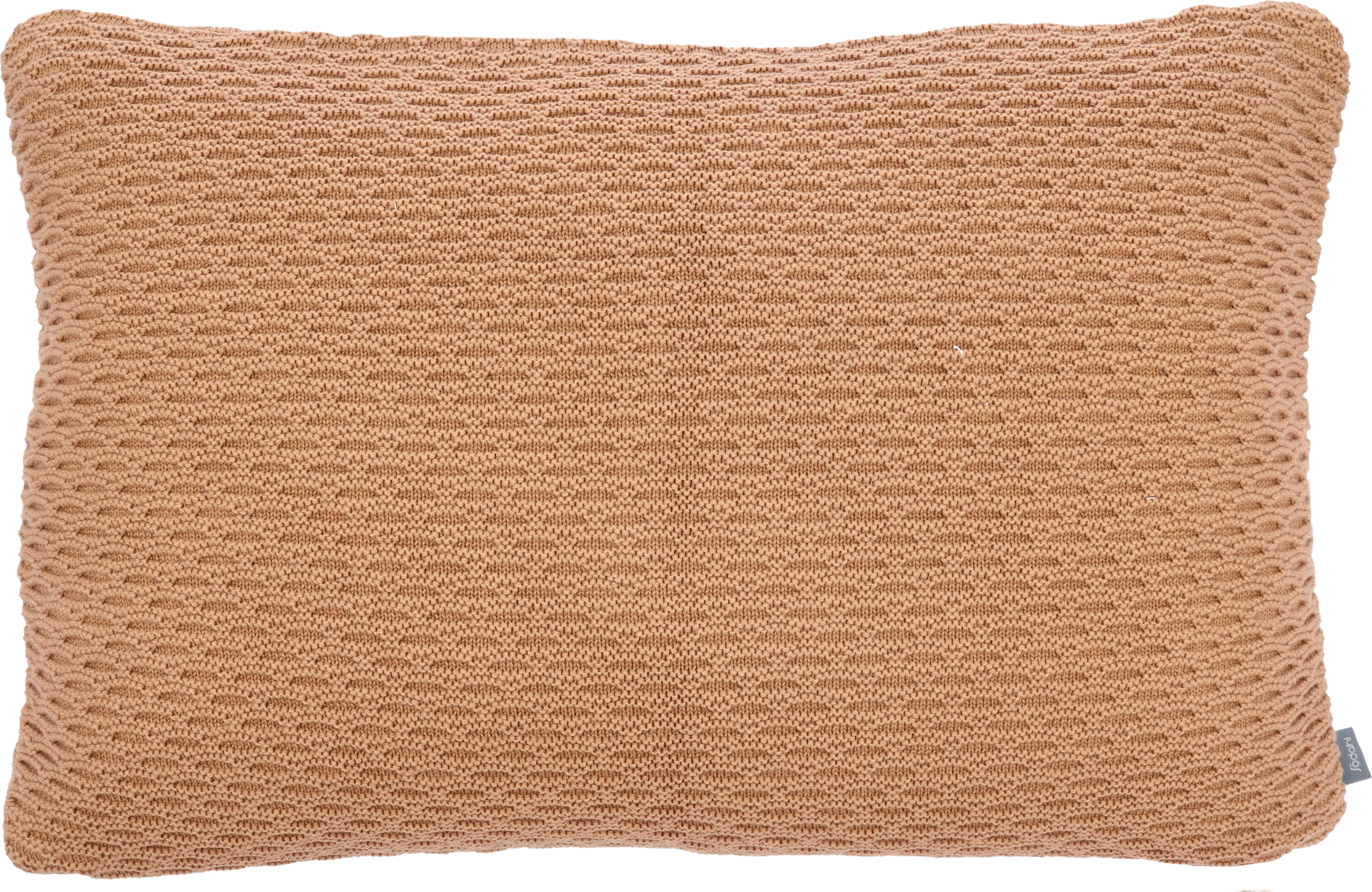 Wave Knit Dekorativer Kissenbezug 40 x 60 cm karamellfarbig