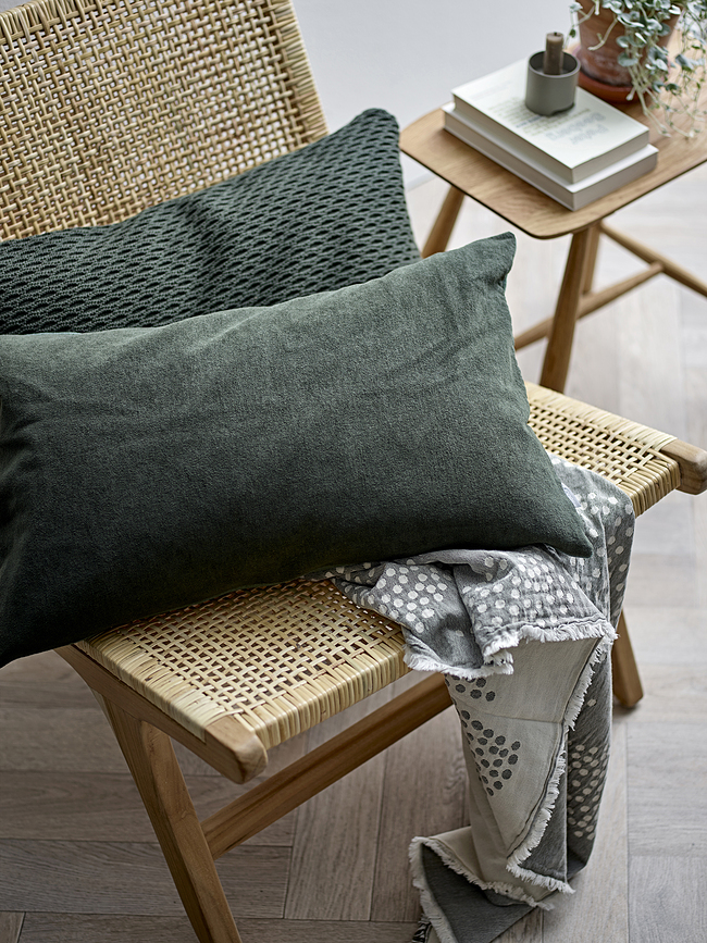 Wave Knit Housse de Coussin Décorative, 40 x 60 cm, caramel