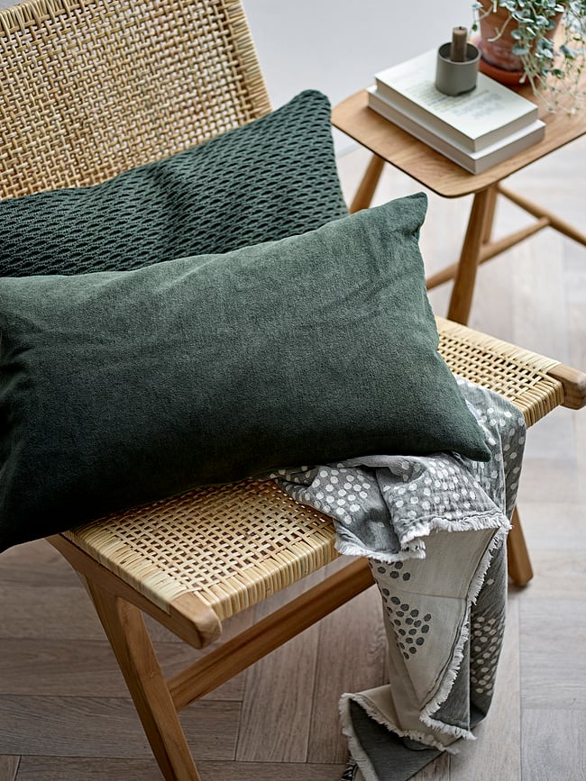 Wave Knit Dekorativni Jastuk 40 x 60 cm sivi